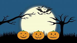 Download Halloween pumpkins background animation. for free
