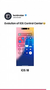 Apple iPhone iOS 7 - iOS 18 | Control Centre Evolution 😍#iPhone #Apple #iOS #Android | TechDroider