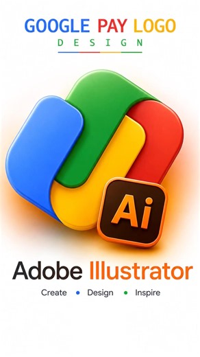 Google Pay Logo Design in Adobe Illustrator 2026 | Easy Vector Logo Tutorial for Beginners #logo