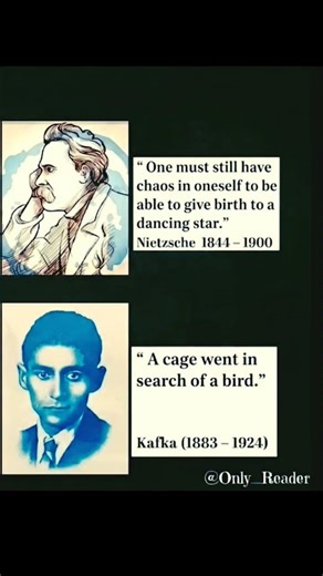 Nietzsche vs Kafka | Self-Evolution vs. Self-Trap #quotes #kafka #dostoevsky #nietzsche #literature