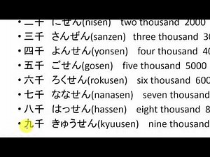 Japanese Kanji elementary 1st 百、千、(万)