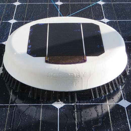 Scrobby - a solar panel cleaning robot