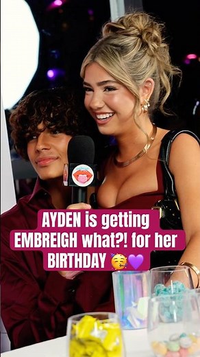 AYDEN is getting EMBREIGH what?! for her BIRTHDAY 🥳💜 #embreighcourtlyn #aydenvaldez #birthday
