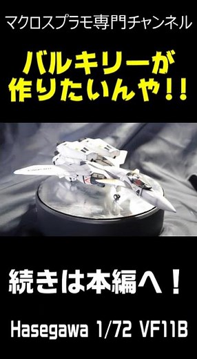 【隠れた名作】作りやすさ・カッコよさの二刀流！VF-11B!! #バルキリー#プラモデル #マクロス #hasegawa #全塗装 #グラデーション塗装