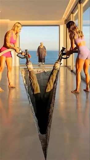 🤩Turned the house into heaven by installing epoxy flooring 🏡