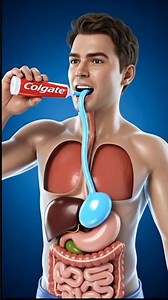 what happens when you putting toothpaste? #3danimation #youtubeshorts #aishorts #shorts