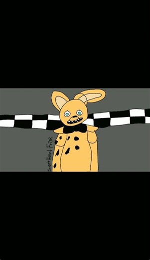 I draw spring Bonnie from FNAF movie (picture vs drawing) #fnaf @j.d.campbell9408