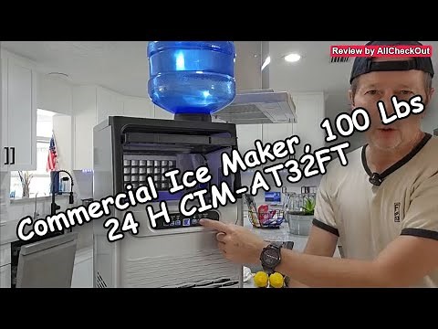 Commercial Ice Maker CIM-AT32FT Review | 100lbs/24H Ice Machine with Dual Water Inlet Modes 2024