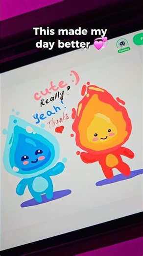 I didn’t need advice. Just this 💞#drawly #digitalart #duodrawing #softmoment #feelgoodart