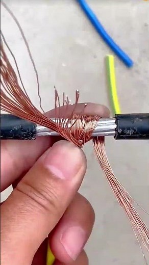 Copper Cable Splicing Process Using the Close Winding Technique #shorts