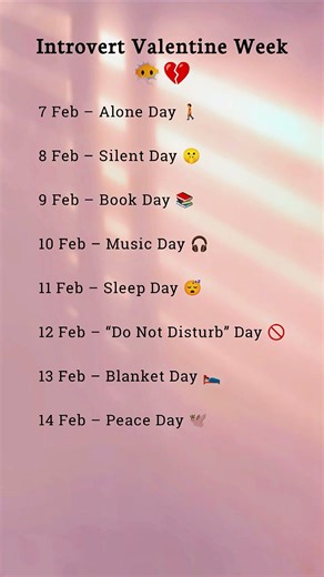 Introvert Valentine Week = Emotional Damage 💀💔