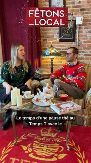 Envie de voyager à Londres sans quitter Saint-Jean-sur-Richelieu ? ✈💂‍♀ 👉 C'est chez Café Temps T que ça se passe, dès le mercredi matin à 6 h 30 ! Jusqu'au dimanche, il vous accueille pour un moment de calme, un café ou un délicieux thé à savourer comme si vous étiez dans un petit café londonien. ☕🫖 Aujourd'hui, Caroline Marion Animatrice trinque avec Jean, propriétaire, pour parler de la frénésie des Fêtes et des idées cadeaux parfaites : 🎁Un coffret découverte de thés 🎁Du café en vrac 🎁