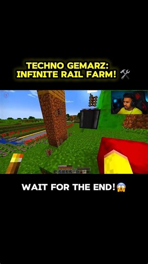 Minecraft Unlimited Rail Glitch! 🚂🔥 #shorts #minecraft #technogamerz