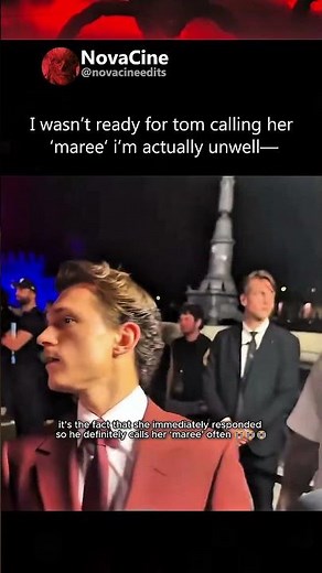 Tom Calling Zendaya “Maree” Just Took Me Out 😭❤️ #spidermanbrandnewday