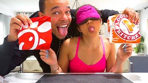 95K views · 800 reactions | POPEYES VS CHICK FIL A SPICY CHICKEN SANDWICH *BLINDFOLDED TASTE TEST* SHOCKING RESULTS | The LaVigne Life | Facebook