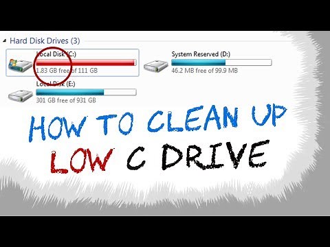 How to clean C drive Windows 7 with low disk problem (Without Software & FREE)
