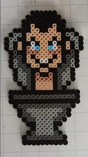Skibidi Toilet Hama beads/perler beads/pixel art figure #skibiditoilet