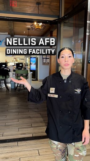 Check out our dining facility at Nellis Air Force Base–where all food is prepared on-site to keep our Airmen healthy. ⭐ | U.S. Air Force Recruiting