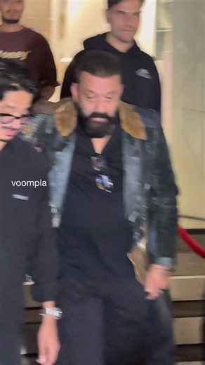 Voompla on Instagram: "sanjay dutt rolls out after attending an event"