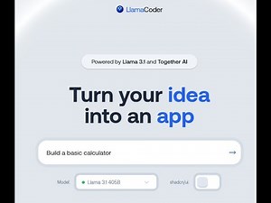 Llama Coder - Generar apps con LlamaCoder.io | App generated on LLamaCoder.io | Llama 3.1