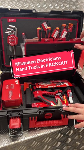 All your electrician essential hand tools in one handy (Packout) box ⚡️Milwaukees 74-piece Plumbing kit has only the highest quality hand tools in Milwaukees electrical and VDE hand tool range 💪 @Milwaukee Tool Europe #milwaukeetools #handtools #electrician #electriciansoftiktok