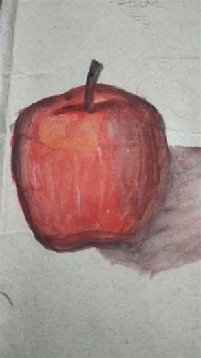 How to draw realistic apple 🍎#like #drawing #viralvideo