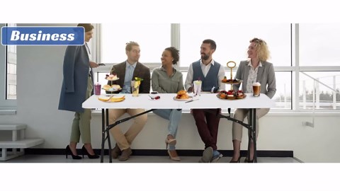 HKLGorg 6 Ft Heavy Duty Working Indoor Outdoor Plastic Folding Utility Party Dining Table Easy to Assemble with Lock Function White, 70.9 x 29.1 x 29.1 inches (White, 6 FT)