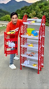 TWO BIG AND SMALL PLASTIC STORAGE RACK SETUP #shortsfeed #racks #explorepage #unboxing #fbpost #storage #review | Badrul Shorts