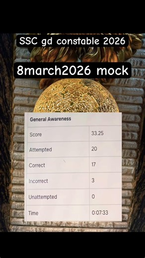 SSC gd full mock 8 march 2026 #rojgarwithankit #sscgdexam #ssc #sscgd2026 #sscgdconstable