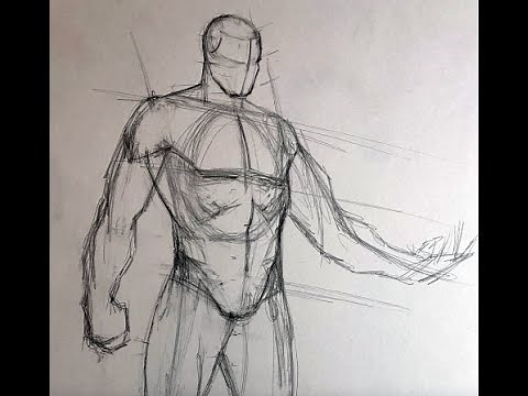 Andrew Loomis Method for Drawing the Full Figure ( Magneto ) Part 1