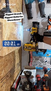 Which Is Fastest? Biggest Brands With Biggest Batteries #impactdriver #PowerTools #protools #cordlesstools #powertoolsarefun #versusbattle | Mastering Mayhem