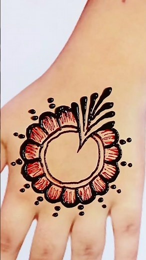 Beautiful new stylish gol tikki mehndi design|mehndi design|mehandi design|mehandi|beginners mehndi|
