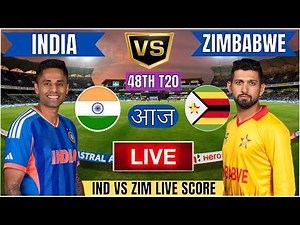 Live IND Vs ZIM T20 WC Match | Live Cricket Match Today | IND vs ZIM 48th T20 1st innings #livescore
