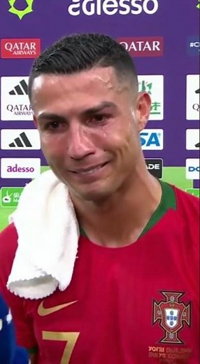 Raw Emotion: Cristiano Ronaldo Cries in Post-Match Interview #Ronaldo #CR7