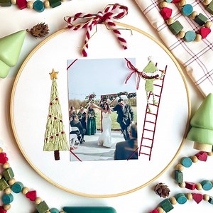 Photoframe Embroidery Step by Step Beginner Embroidery Pattern Photo Frame 4x6 Embroidery Photo Frame Christmas Beginner Handembroidery Hoop - Etsy