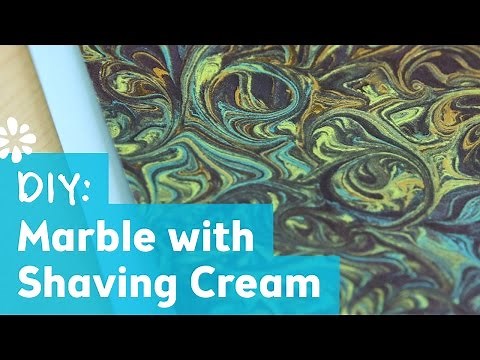 DIY Marble Art with Shaving Cream | Sea Lemon
