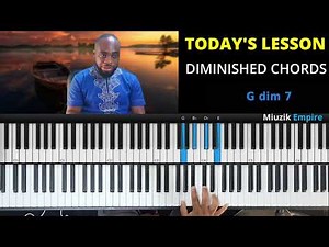 How to Construct and Apply DIMINISHED SEVENTH CHORDS! #september2022 #Music theory #Piano Chords
