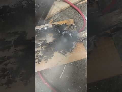 how to make a lichtenberg wood burning machine out of a microwave transformer