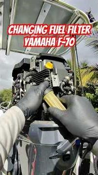 Primary Fuel Filter Replacement F70 Yamaha! #Yamaha #boat #DIY #mechanic #repair #fishing #howto