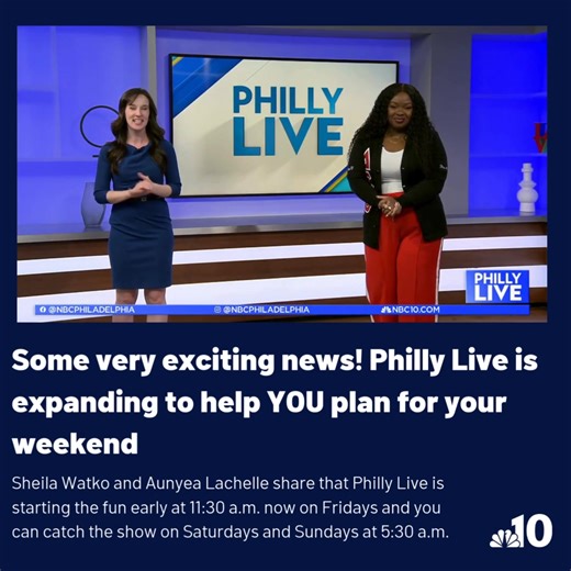 Sheila Watko and Aunyea Lachelle share exciting news for Philly Live! | NBC10 Philadelphia