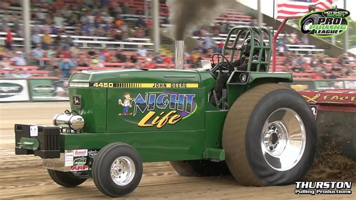 Pro Pulling League AP1 Insurance Midwest Region Hot Farm Tractors pulling at the Effingham County Fair in Altamont, IL on July 30th! #ProPulling #PoweredByScience #TractorPulling #Tractor | Thurston Pulling Photos