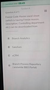 Which portal allows you to download the Freeze Code Master exce... | Filo