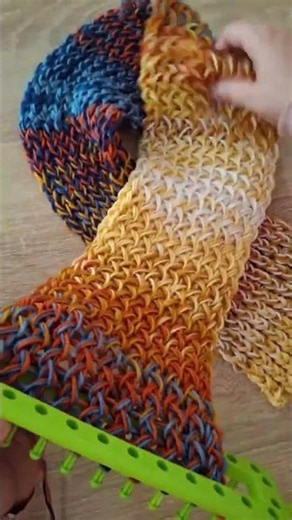 Knitting loom for beginners step by step #knitting_loom #crochet #hat #knitting #scarf