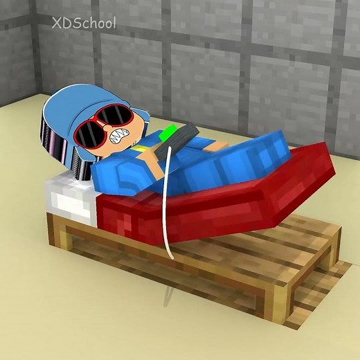 When Sprunki Pocoyo gets angry and has trouble with the bed!