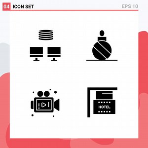 Download Thematic Vector Solid Glyphs and Editable Symbols of backup video ball decoration hanging Editable Vector Design Elements for free