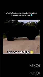 This Car Eat Light😳 | World's blackest car. #shorts #cars #viral #trending #carshorts #blackestcar