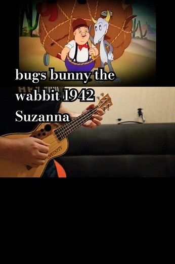 Bugs Bunny The Wabbit 1942 Suzanna Theme Song Ukelele Cover Nurlan Abbas