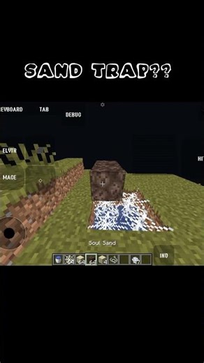 QUICK SAND TRAP?? #minecraft #trap #sandtrap #edit