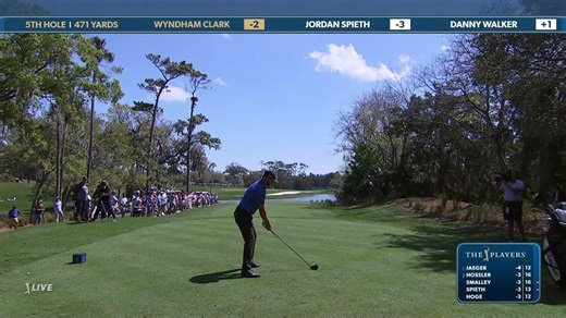 Wyndham Clark | Round 1 | 5th hole | Shot 1 | 2025 THE PLAYERS