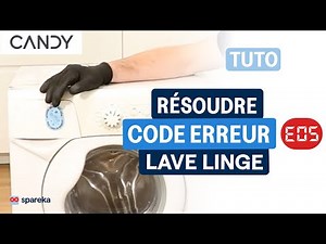 Candy washing machine error code E05 / E5: heating problem (tutorial)